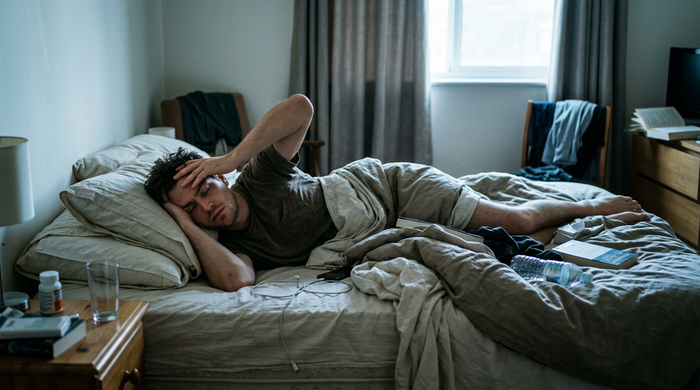 How alcohol affects your sleep — restless night after drinking